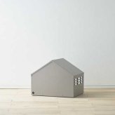 ペットハウス Lサイズ ミルク ガルバリウム製 犬 猫 屋内用 おしゃれ 北欧風 耐久性 お手入れ簡単 隠れ家 室内小屋 スリット付き コード穴付き S24-0553 セトクラフト