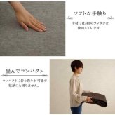 ラグ 長方形 洗える 撥水 無地 シンプル 滑りにくい コンパクト  約200×250cm