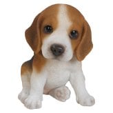 置物 woobia ウービア 犬 トライカラー お座りビーグル 子犬 奥行15.5cm 三色 垂れ耳 リアル 本物そっくり イギリス生まれ 職人手彩色 縁起物 戌年 玄関 インテリア 新築祝い 引っ越し祝い 開店祝い 出産祝い 誕生日 お祝い ギフト プレゼント 犬好き ビーグル好き