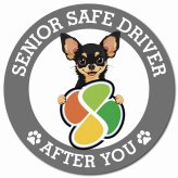 カーサイン 高齢者マーク SENIOR SAFE DRIVER チワピン マグネット 強力 直径13cm 肉球 日本製 車 ステッカー