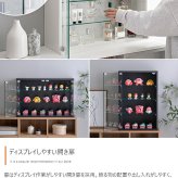 推し活 棚 推し活収納 卓上コレクションケース ディスプレイ収納 ショーケース コレクター シェルフ ガラス ラック キャビネット フィギュア プラモデル 飾る 飾り デスク 机 上 テーブル 奥行24 高さ60 幅40 新生活