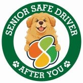 カーサイン 高齢者マーク SENIOR SAFE DRIVER チベタンマスティフ ステッカー シール 直径13cm 肉球 日本製 車