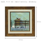 サムトフト リトル サプライズ ST-04056 Sサイズ アートフレーム 絵画 犬 ベンチ 人物 ギフト アート おしゃれ 北欧 インテリア お部屋