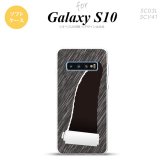 SC-03L SCV41 Galaxy S10 スマホケース ソフトケース 破れデザイン 黒 メンズ レディース nk-s10-tp289