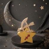 国産ヒノキ 星座の組み木｜射手座 ♐｜11/23〜12/21生まれ｜木製インテリア・誕生日プレゼント