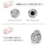 ハワイアンジュエリー ピアス 一粒 ホワイト ブラックジルコニア 選べる 片耳 一個購入可 スタッドピアス ラウンド シルバー925 ロジウムコーティング キャッチ シンプル 20G ゲージ BY THE SEA バイザシー メンズ レディース プレゼント ハロウィン 【品番：SE101】