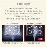 高密度連続スプリングマットレス セミダブル 硬め 日本製 フランス 両面仕様 リバーシブル ジャガード生地 衛生マットレス 防ダニ 防臭 抗菌 かため 国産 マットレスのみ マットレス単品 ハード セミダブルサイズ