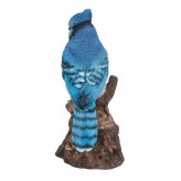 置物 鳥 アオカケス 高さ16cm woobia ウービア 野鳥 リアル おしゃれ 玄関 インテリア オブジェ ガーデン 北欧 ナチュラル 青い鳥 動物 アニマル 癒し 小鳥 鳥好き 出窓 棚 プレゼント ギフト バードウォッチング