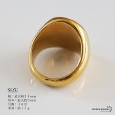 ステンレス 凹凸印台リング 18KGP レディース 指輪 ゴールド 印台リング ボリュームリング シグネットリング ドームリング テクスチャーリング 槌目風リング 凹凸デザイン ニュアンスリング 金属アレルギー対応 大ぶり シンプル 韓国アクセサリー トレンド