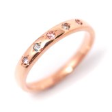 セミ オーダーメイド リング 誕生石 1.5mm 5石 Ties K10 K18 10K 18K 10金 18金 プラチナ 女性 レディース 誕生日 記念日 プレゼント ギフト 誕生日プレゼント ファミリーリング 刻印 名入れ 20代 30代 40代 妻 彼女 天然石 ダイヤモンド ルビー ゴールド ピンクゴールド イエローゴールド 選べる アクセサリー アレルギー対応 金属アレルギー