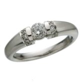 指輪 リング ダイヤモンド 0.28ct プラチナ Pt900 17号 レディース ジュエリー アクセサリー ダイヤ シンプル 上品 華やか ギフト プレゼント 記念日 誕生日