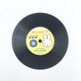 ミッフィー miffy レコードコースター イエロー キッチン MIFFY&MUSICシリーズ 日本製