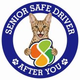 カーサイン 高齢者マーク SENIOR SAFE DRIVER サバンナ ステッカー シール 直径13cm 肉球 日本製 車