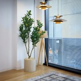 観葉植物 造花 レモンの木 BROWN 全高約220cm 大型 実付き フェイクグリーン 高級 本物そっくり リアル おしゃれ インテリア 人工観葉植物 アーティフィシャルグリーン シンボルツリー オフィス 店舗 カフェ 開店祝い 室内 リビング 玄関 風水 果樹 レモンツリー