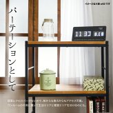 ZAGA　3段パイプラック　幅60 ZR-600-3 ラック ヴィンテージ ナチュラル 角型 スチール クール オープンラック 本棚 ラック 木製 北欧 大容量 ディスプレイラック 収納家具 収納 オ