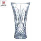 ラスカボヘミア 花瓶 ブルーム 花器 フラワーベース ハンドカット 工芸 クリスタルガラス【北海道・沖縄県・離島 配送不可】