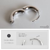 定番 シルバー925 フープピアス シルバーピアス 幅3mm シンプル プレーン 丁度いい太さ ノーマル デイリー セカンドピアス 王道 刻印 片耳1点 メンズ 男性 ユニセックス イヤリング 金属アレルギー対応