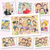 喜寿の記念に、大切な人の笑顔を、やさしく形にします。初めての似顔絵注文でも安心です。 ギフト 似顔絵 喜寿祝い 名入れ プレゼント 手描き 贈り物 喜寿 長寿 古希 記念 大人数 おばあちゃん 祖父母 おじいちゃん 下書き確認 修正無料 名入れ かわいい 宝物 喜ばれる そっくり 長寿祝い 77歳 一生もの 喜寿 ウェディングギフト 結婚祝い キレイ 同窓会 引っ越し 家族 お祝い返し 節目