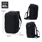 リュック Columbia コロンビア メンズ レディース PU7261 タイガーブルック 40L 大容量 機内持ち込みサイズ トラベルバックパック A4 B4 PC パソコン 15インチ 入る 旅行 1泊 2泊 アウトドア ブランド スーツケースのように開く リュックサック 撥水 丈夫 大きめ 黒 ブラック