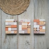 知育玩具 2歳から 木製 積み木 ウドゥンブロックス 50ピース 3色展開 おもちゃ 出産祝い 誕生日プレゼント 男の子 女の子 レーベルレーベル