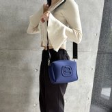 LA FILLE DES FLEURS ショルダーバッグ レディースバッグ ラ フィーユ デ フルール ネイビー / カーキ 軽い 肩掛け バッグ レディース おしゃれ トラベルバッグ 旅行 コンパクト 斜め掛け 小型バッグ ミニバッグ ポシェット 鞄 カバン
