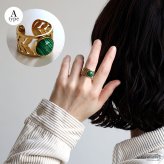 ステンレス ボヘミアンリング 3タイプ ターコイズ 18KGP ゴールド gold エスニック 太陽 オープンリング フリーサイズ レディース 女性 指輪 金属アレルギー対応