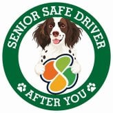 カーサイン 高齢者マーク SENIOR SAFE DRIVER スモールミュンスターレンダー ステッカー シール 直径13cm 肉球 日本製 車
