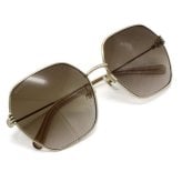 GUCCI サングラス グッチ GG1285SA-002 サングラス アジアンフィット ゴールド ブラウングラデーション メンズ レディース ユニセックス