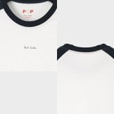 【無料ラッピング】 ポールスミス Paul Smith Tシャツ Paul Smith ロゴ ベースボール 半袖 綿100%ブランド 正規品 新品 ギフト プレゼント 人気 おすすめ 誕生日 記念日 クリスマス 送料無料 psm522373