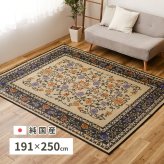 夏ラグ 夏用カーペット 国産 い草ラグ イデア 約191×250cm センターラグ アクセントラグ 花柄 新生活