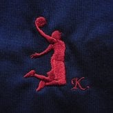 バスケ ダンク シュート Tシャツ ギフト オリジナル デザイン 刺繍 イニシャル 名入れ DUNK バスケットボール 半袖 男女 兼用 誕生日 お祝い プレゼント 父の日 母の日 参加 記念 景品 名前 卒業 卒部 チーム グループ 送別会 【送料無料】