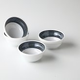ダルマ小鉢4客ライン　磁器 磁器 美濃焼 やきものの里から、暮らしを贈ります。　ギフト 食器 セット テーブルウェア
