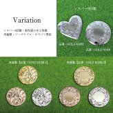 グリーンマーカー ゴルフマーカー ラウンド 丸 名入れ刻印無料 誕生石入れ 真鍮 還暦祝 強力ネオジウム磁石 オリジナル ハワイアンジュエリー BY THE SEA バイザシー 彼氏 夫 男性 メンズ 誕生日 プレゼント ハロウィン 【品番：GOLF-M-BR-2】