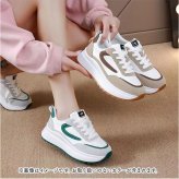 厚底スニーカー おしゃれ 通販 プラットフォーム シューズ ボリュームソール 厚底靴 ダッドスニーカー 婦人靴 高校生 中学生 大人 女子 軽量 軽い 10代 20代 スタイルアップ かわいい カジュアル 通勤 通学 お出かけ 旅行 春夏秋冬 レディース靴