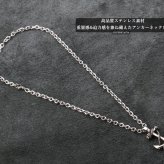 高品質ステンレス アンカーネックレス 迫力 海 船 アンカー いかり 太幅 あずきチェーン50cm 父の日 ペンダント