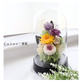 プリザーブドフラワー仏花 ～凜華（りんか）～ドーム型 輪菊 お彼岸 お盆 お仏壇 お悔み 命日 法要 新盆 初盆 法事 ドーム型 枯れない花 供養 ギフト