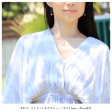 ゴールド ネックレス ハワイアンジュエリー ネックレス イニシャル ピンクゴールド ネックレス 刻印 無料 誕生石入れ可 ラウンド型 イニシャル コイン メダル 14k k14カットあずき太0.9mm ギフトラッピング可能 プレゼント ハロウィン 【品番：CG-GP112R-CH1020】