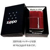 ZIPPO ライター スマートライン イオンレッド おしゃれ ジッポ ロゴ 赤 シンプル かっこいい レディース メンズ プレゼント ギフト