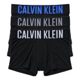 カルバンクライン Calvin Klein(CK) ボクサーパンツ トランク インテンスパワー 3枚組 セット 前閉じ コットン ロゴ 下着 NB3608A ZDM メンズ ブラック+グレー+ホワイト+ブルー