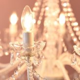 照明 ライト お手軽シャンデリア12灯（LED電球付き） 姫系 プリンセスホワイト 引掛けシーリング付き 簡単取り付け 天井 ゴージャス おしゃれ 12畳 ダイニング リビングロココ調 ヨーロピアン クラシック か 新生活