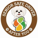 カーサイン 高齢者マーク SENIOR SAFE DRIVER マルシーズー ステッカー シール 直径13cm 肉球 日本製 車
