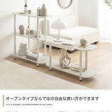 本棚 パラム オープンラック オープンシェルフ 可愛い 韓国インテリア 丸い 収納 高さ44cm ロータイプ 組立簡単 工具不要 2段 アジャスター 間仕切り パーテーション 低い 低め 置くだけでお部屋を柔らかい印象で彩る Palam 2段ラック 新生活