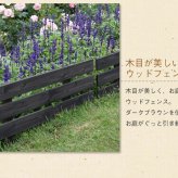 ガーデン エクステリア 天然木製スティックフェンス［ボーダー］3枚組 フェンス 木製フェンス 天然木製 ガーデニング 枠 柵 仕切り 目隠し 境目 クラシカル アンティーク トレリス ベランダ つる 薔薇 バラ 朝顔 園芸 ラティス 新生活