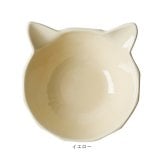 フードボウル 猫用 通販 陶器製 ペット食器 猫型フードボール 猫用フードボウル 斜めペットボウル 猫型皿 おしゃれ 可愛い かわいい エサ皿 犬猫兼用ご飯皿 キャットボウル 猫 ねこ 水入れ ねこ型プレート ペット用給餌器 傾斜付きフードボウル 陶器