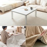 こたつセット こたつテーブル こたつ布団 2点セット コタツ布団 炬燵 こたつ机 長方形 コーデュロイ リバーシブル 毛布 こたつ掛け布団 薄掛け 軽量 丸洗い 洗濯可 洗える 上掛け リビング ダイニング 一人暮らし75cm 60cm