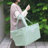 保冷バッグ レジカゴバッグ 大容量 エコバッグ 保冷 保温 カゴごとすっぽり保冷バッグ レジカゴ ごと 入る トート 自立 ショッピングバッグ 買い物かご 大きめ 手提げ ハンドル付き ファスナー付き 保冷剤ポケット 折りたたみ LAURIER ローリエ おしゃれ スーパー ピクニック