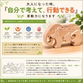 [日本製安心おもちゃ] ぞうのパズル　日本グッドトイ受賞[木のおもちゃ パズル 型はめ 知育玩具 積み木 赤ちゃん おもちゃ 3ヶ月 6ヶ月 0歳 1歳 2歳 3歳 4歳 5歳 6歳 7歳～出産祝い 誕生日ギフト 動物パズル 男の子 女の子 日本製 国産 脳トレ 幼児～高齢者 オーガニック ベビー 親子 木育 家族 かたはめ ]
