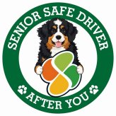 カーサイン 高齢者マーク SENIOR SAFE DRIVER バーニードゥードル ステッカー シール 直径13cm 肉球 日本製 車