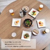 Noxia ラウンドダイニングテーブル 幅110 ONDT0375 円形ダイニングテーブル ダイニングテーブル シンプルスタイル モダン 円形 木製 ダイニングテーブル単品幅110cm 奥行110cm 高さ72.5cm 新生活