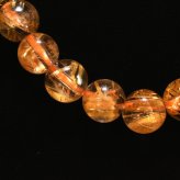 天然石ブレスレット【大胆な針の伸びがダイナミック】7mm 太陽放射ルチルクォーツ AAAランク 一点物【GHB214】浄化発送 京海堂